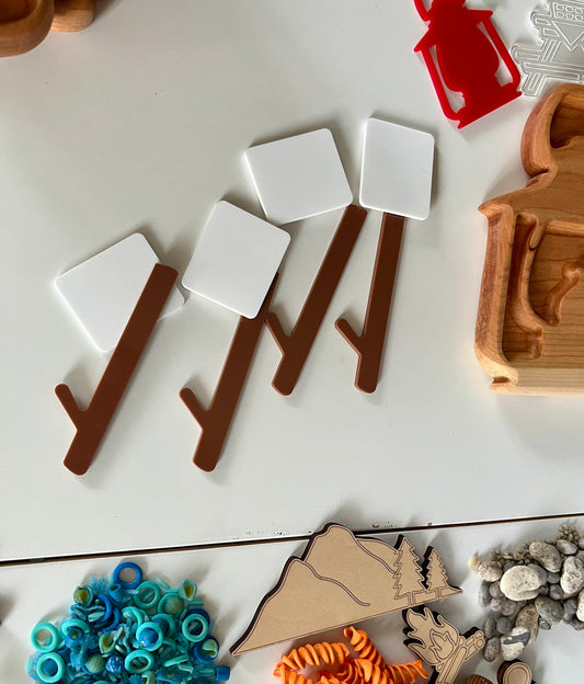 Little Dry Erasables — Sticks and Marshmallows