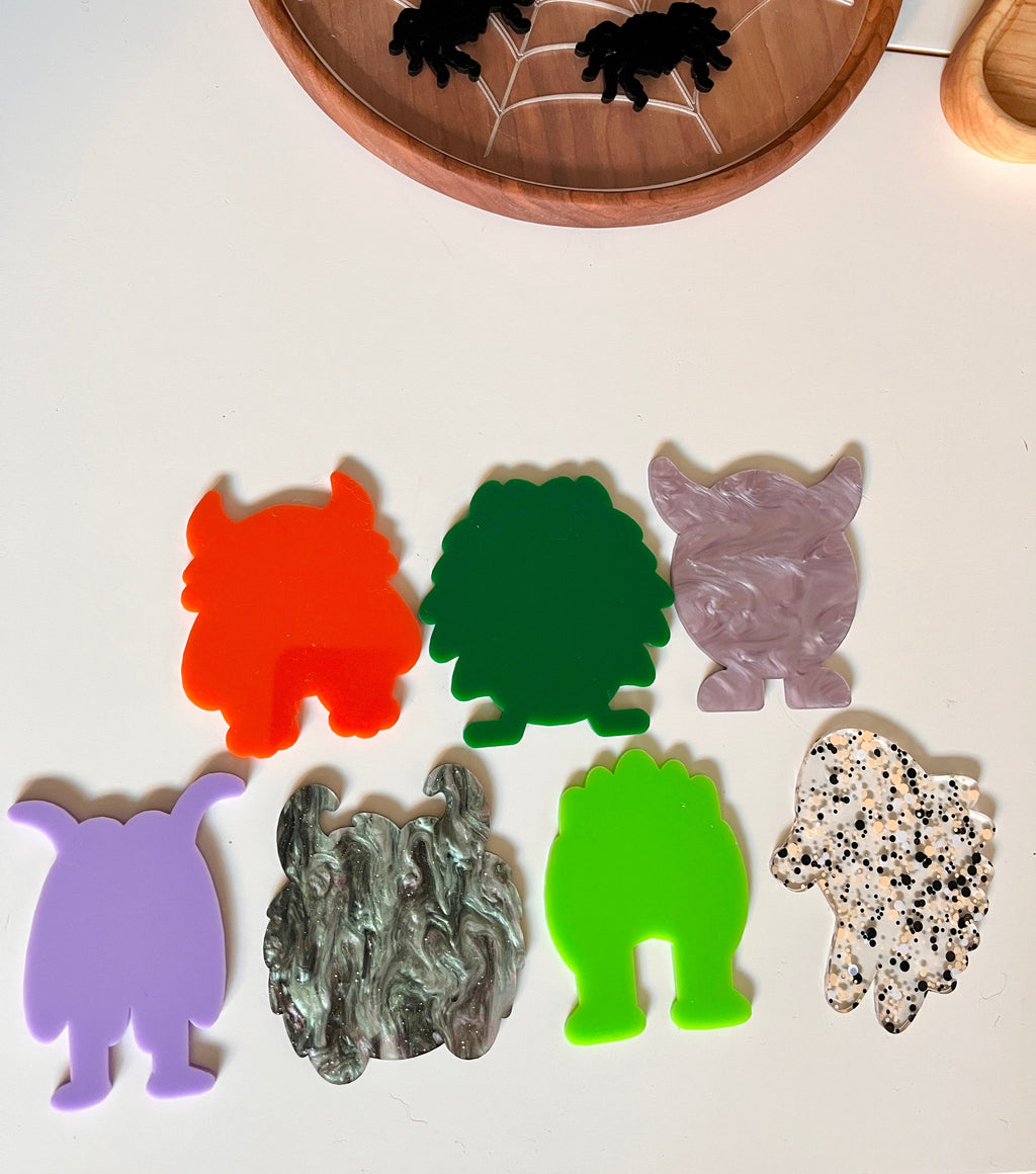 Little Dry Erasables —  Monsters Set of 7, Halloween Set