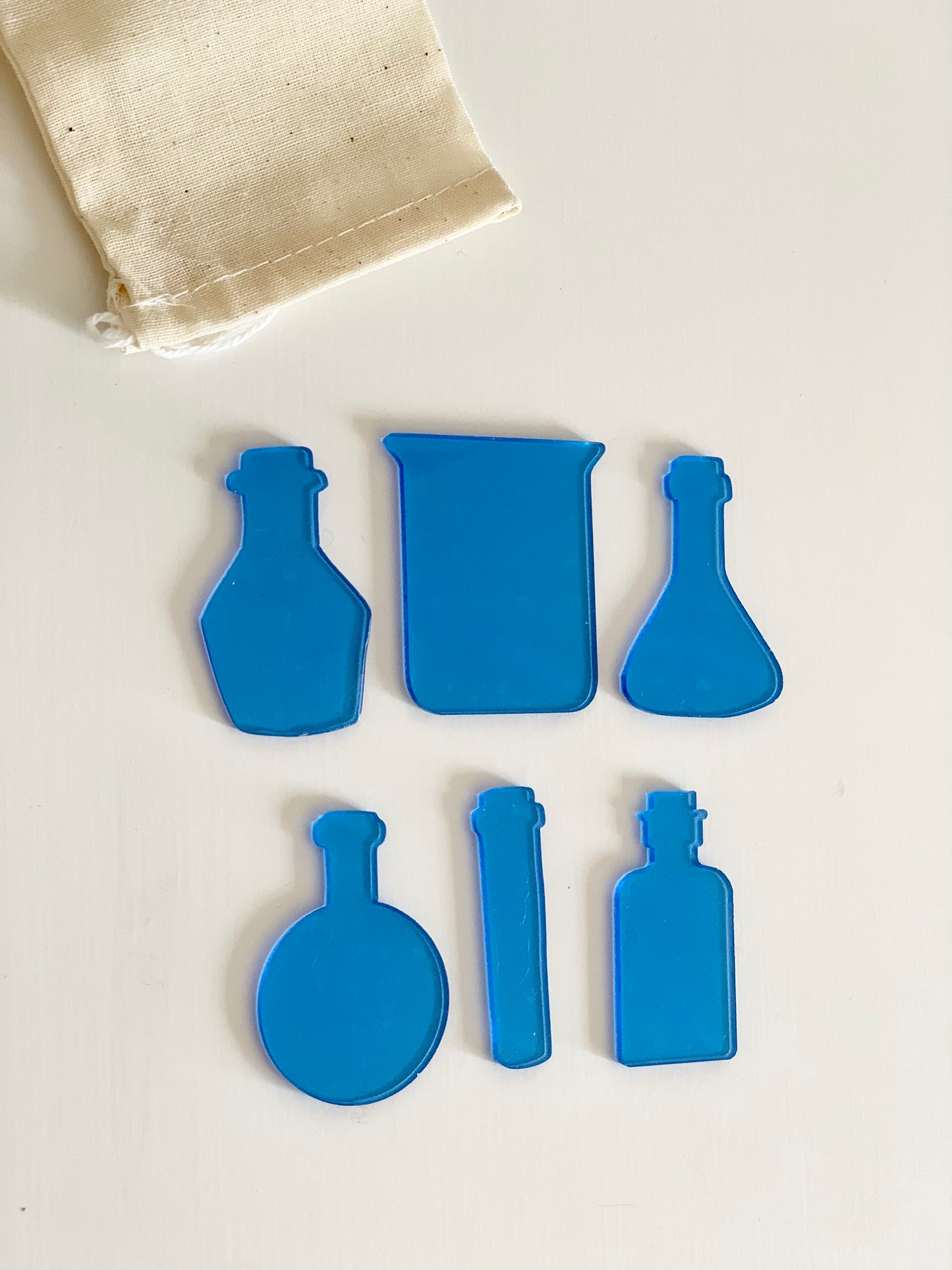 Little Dry Erasables - Beaker & Potion Bottles - Set of 6 - more colours available