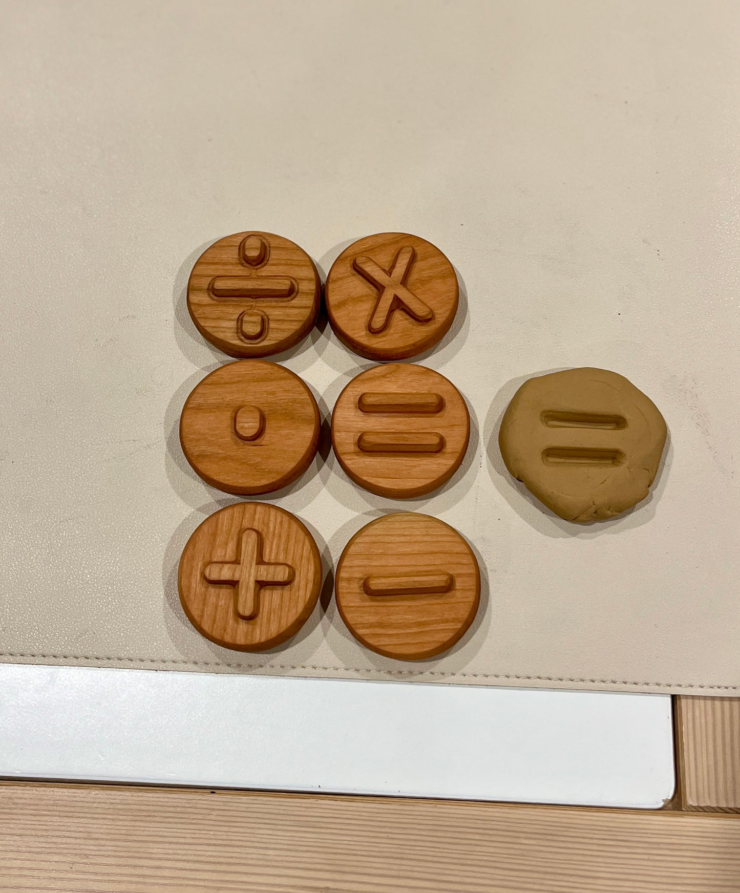 Play Dough Stampers - Math Set of 6
