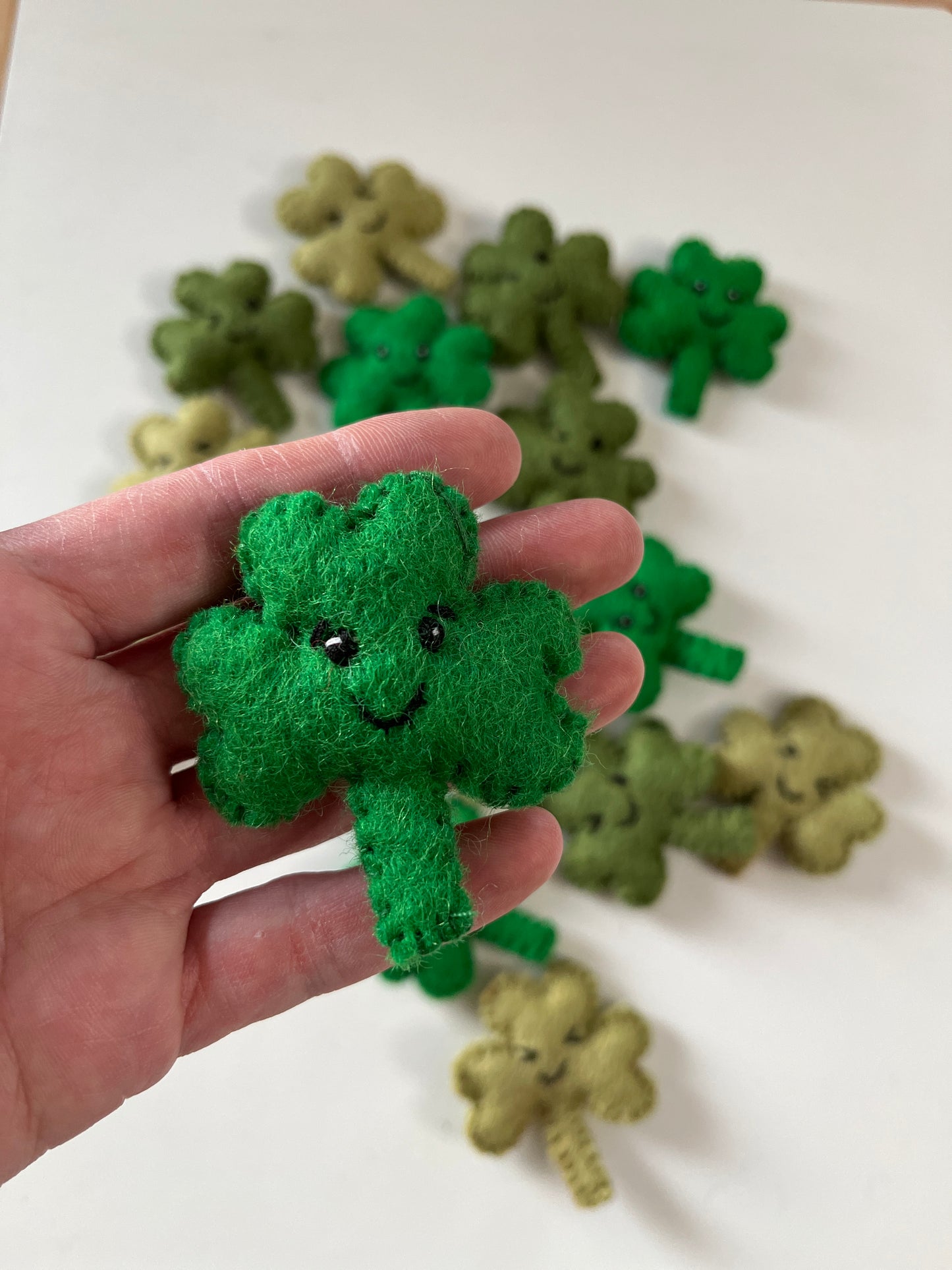 One Felt Shamrock | Clover With Face