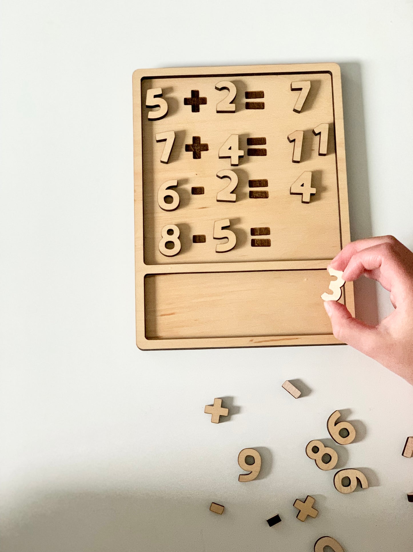 Laser Cut Addition and Subtraction Board