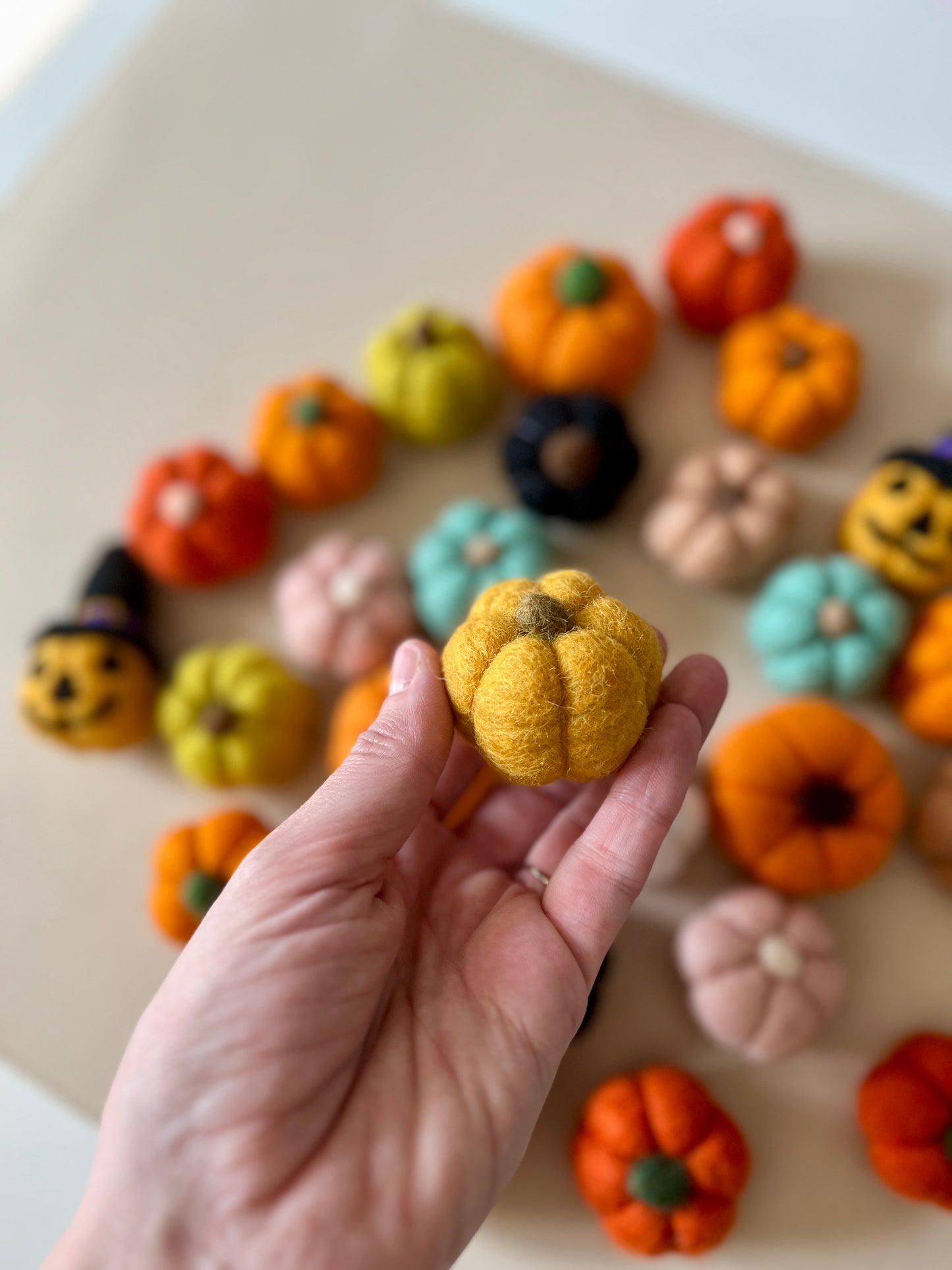 One Felt Pumpkin