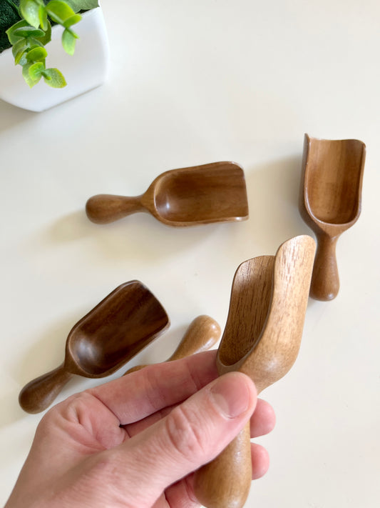 One Wooden Scoop