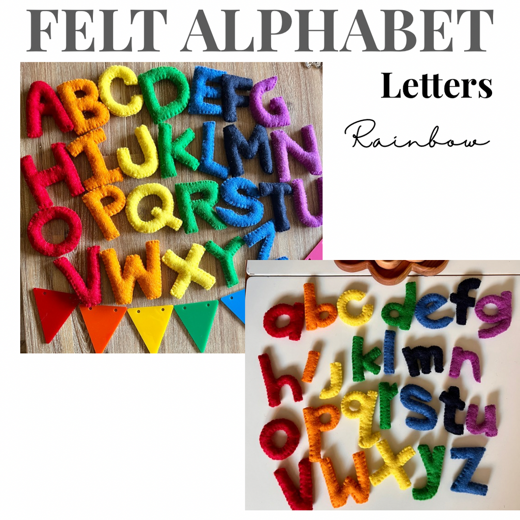 Felt Alphabet Letters | Rainbow
