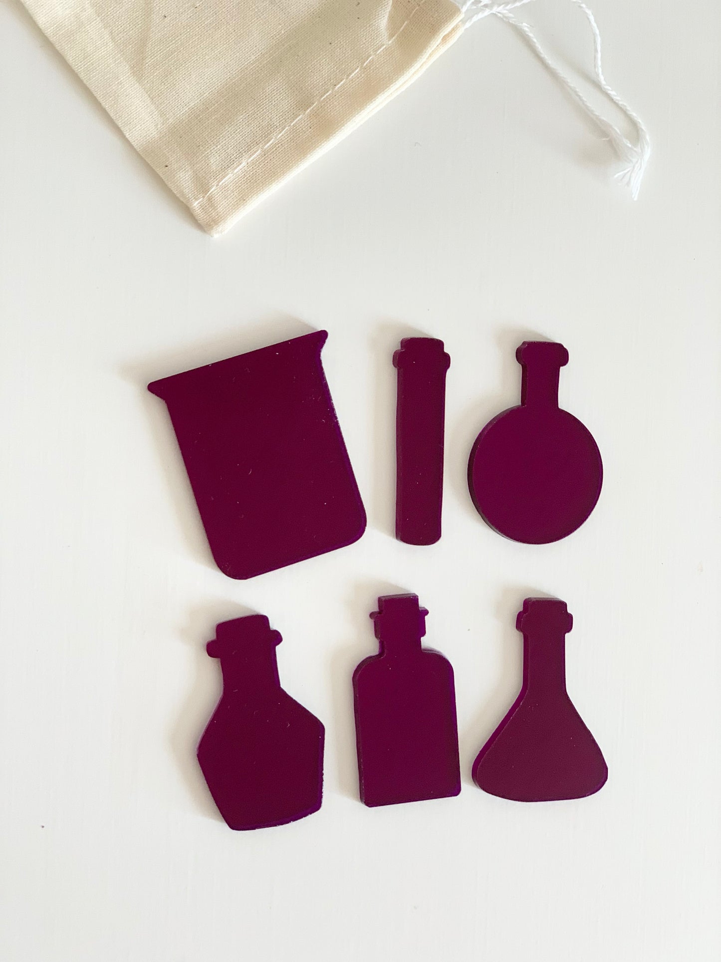 Little Dry Erasables - Beaker & Potion Bottles - Set of 6 - more colours available