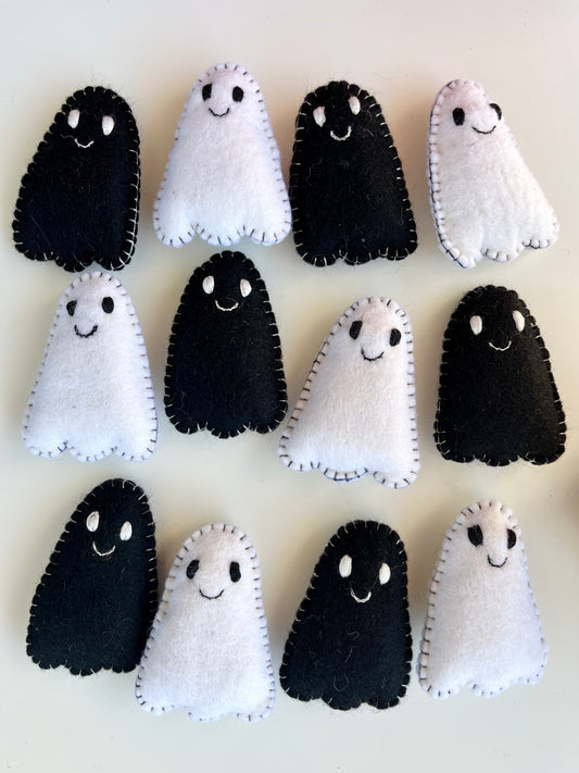 One Stitched Felt Ghost