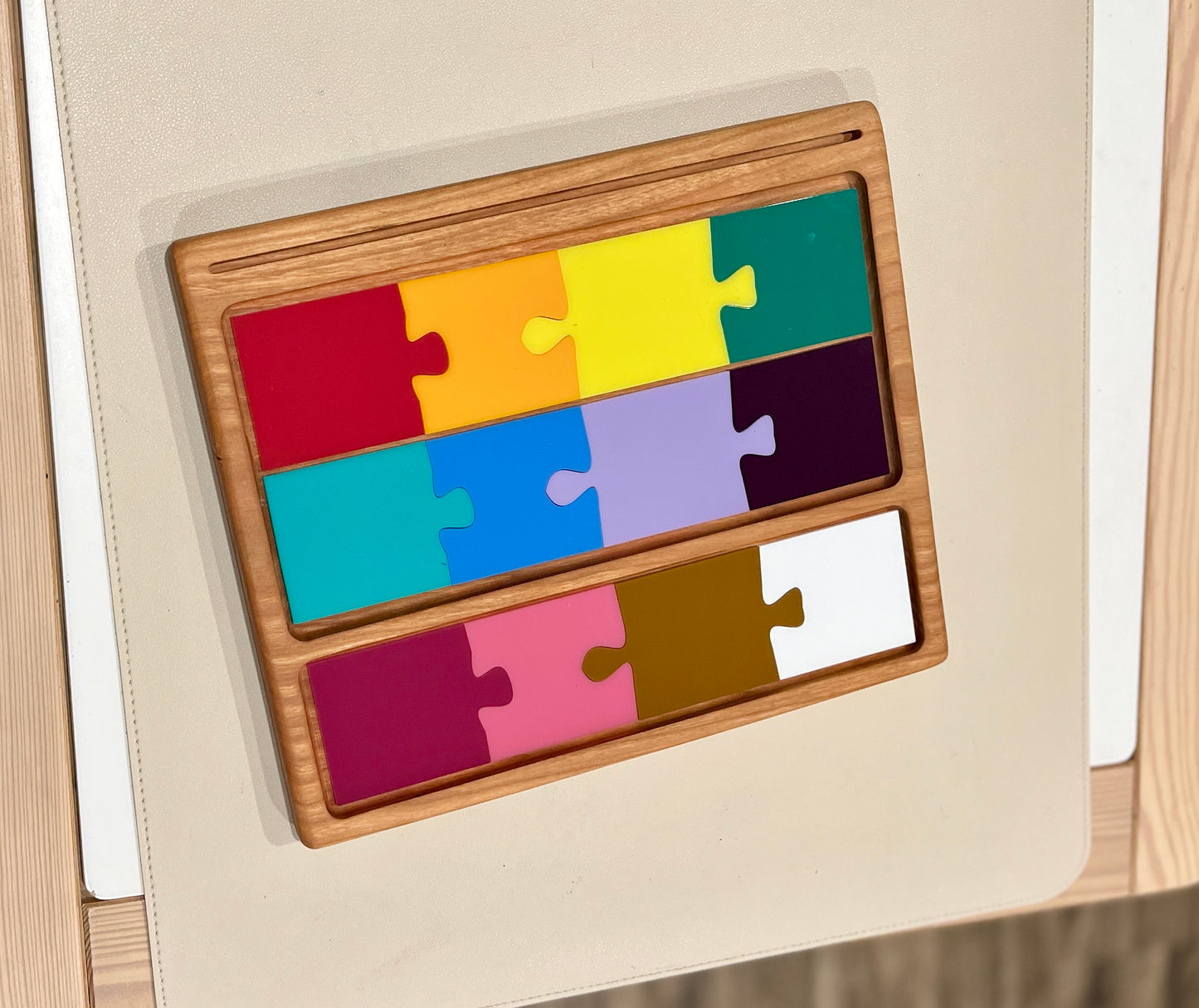 Little Dry Erasables - Rainbow Puzzle Pieces