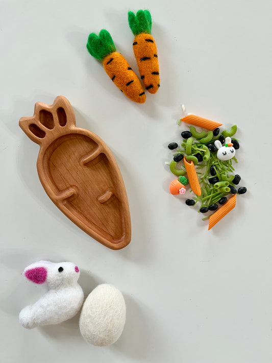 Mini Carrot Plate / Sensory Tray