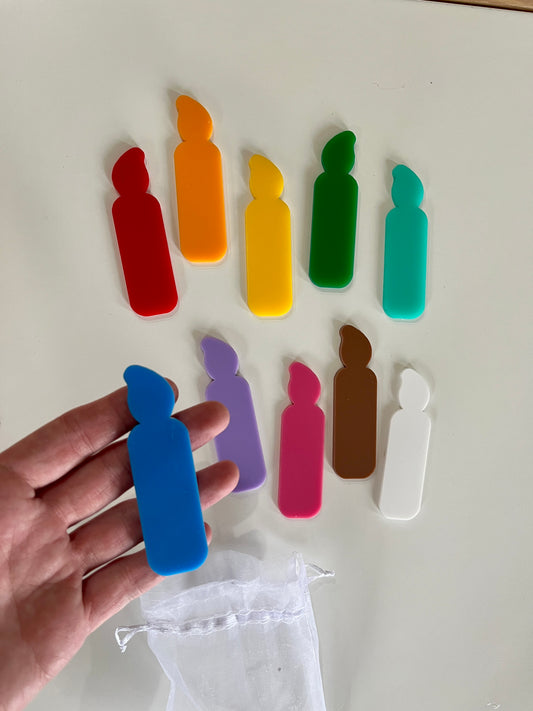 Little Dry Erasables - Candles - Set of 5 or 10