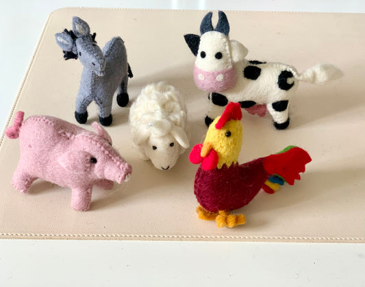 Felt Farm Animals