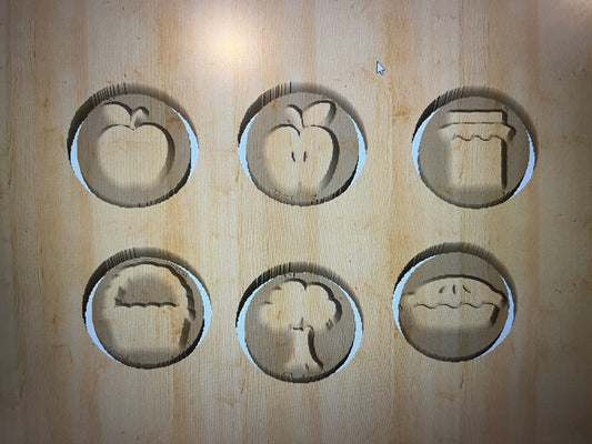 Play Dough Stampers - Apple Orchard, 6 Styles