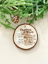 Memorial Poem Christmas Ornament