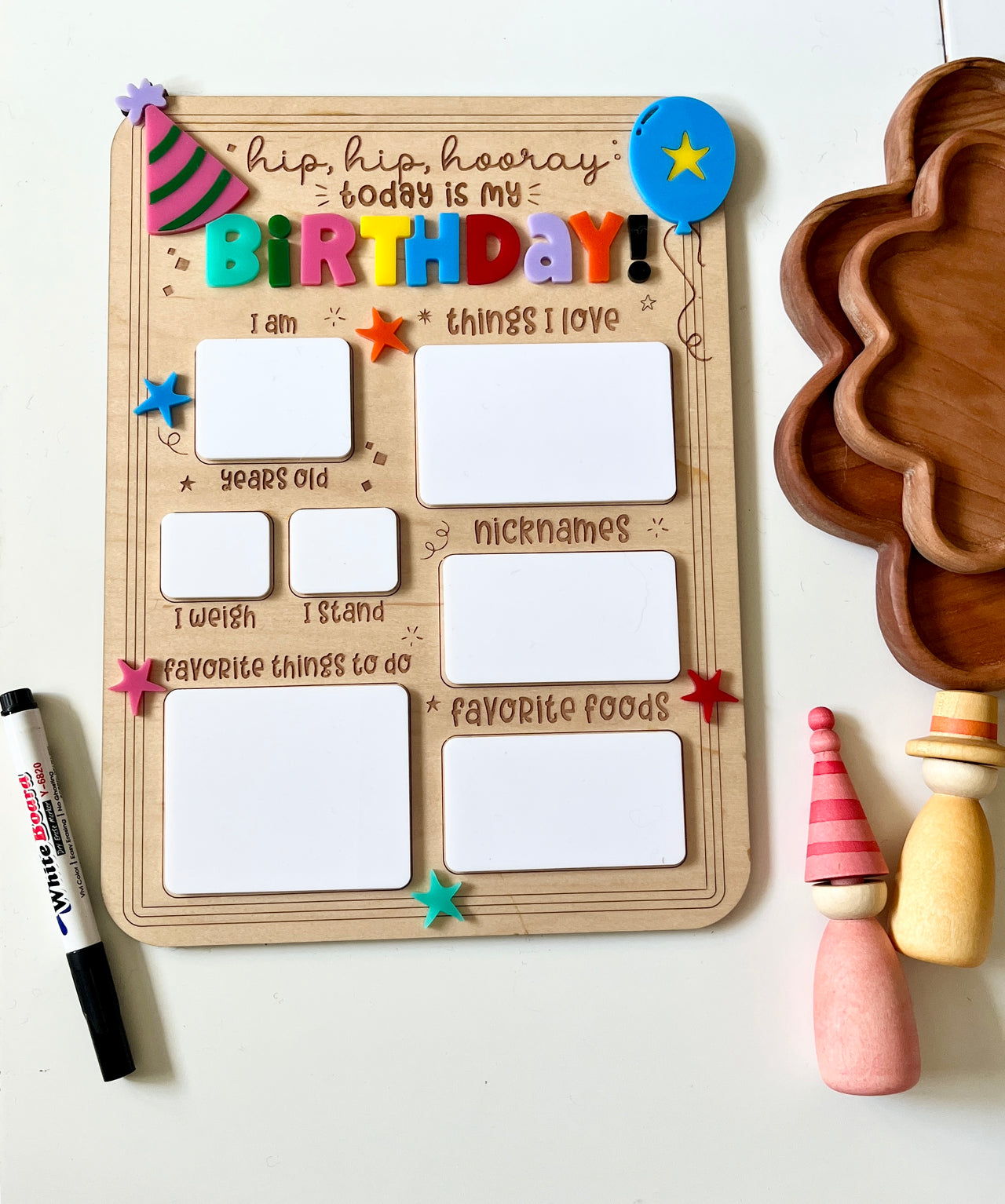 Dry Erasable Birthday Sign