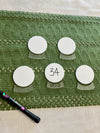 Little Dry Erasables - Snow Globes - Set of 5 , 10 Piece set - more colours available