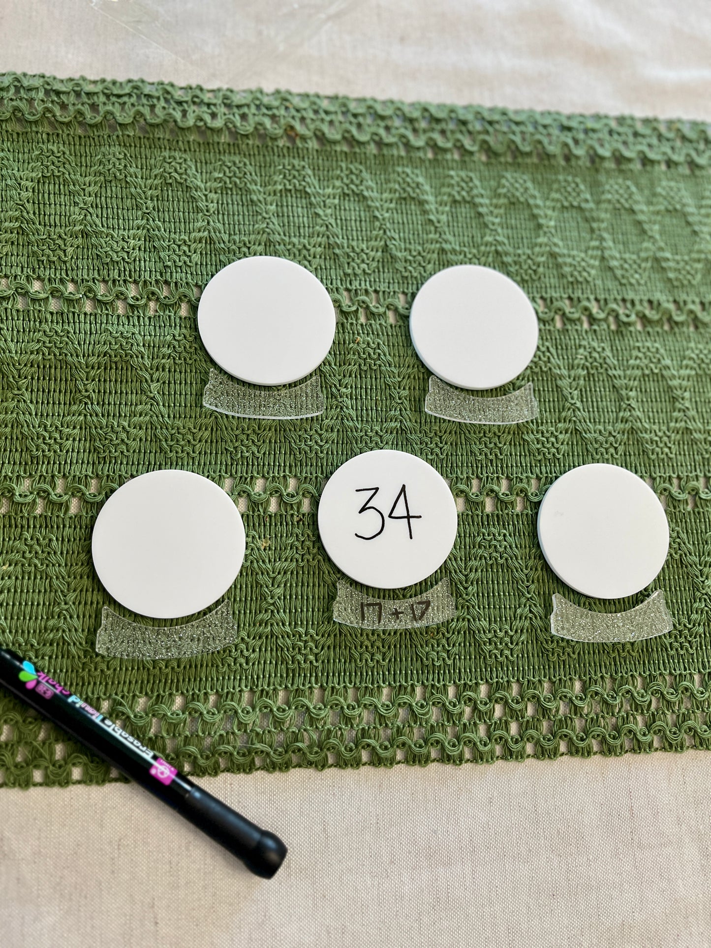 Little Dry Erasables - Snow Globes - Set of 5 , 10 Piece set - more colours available