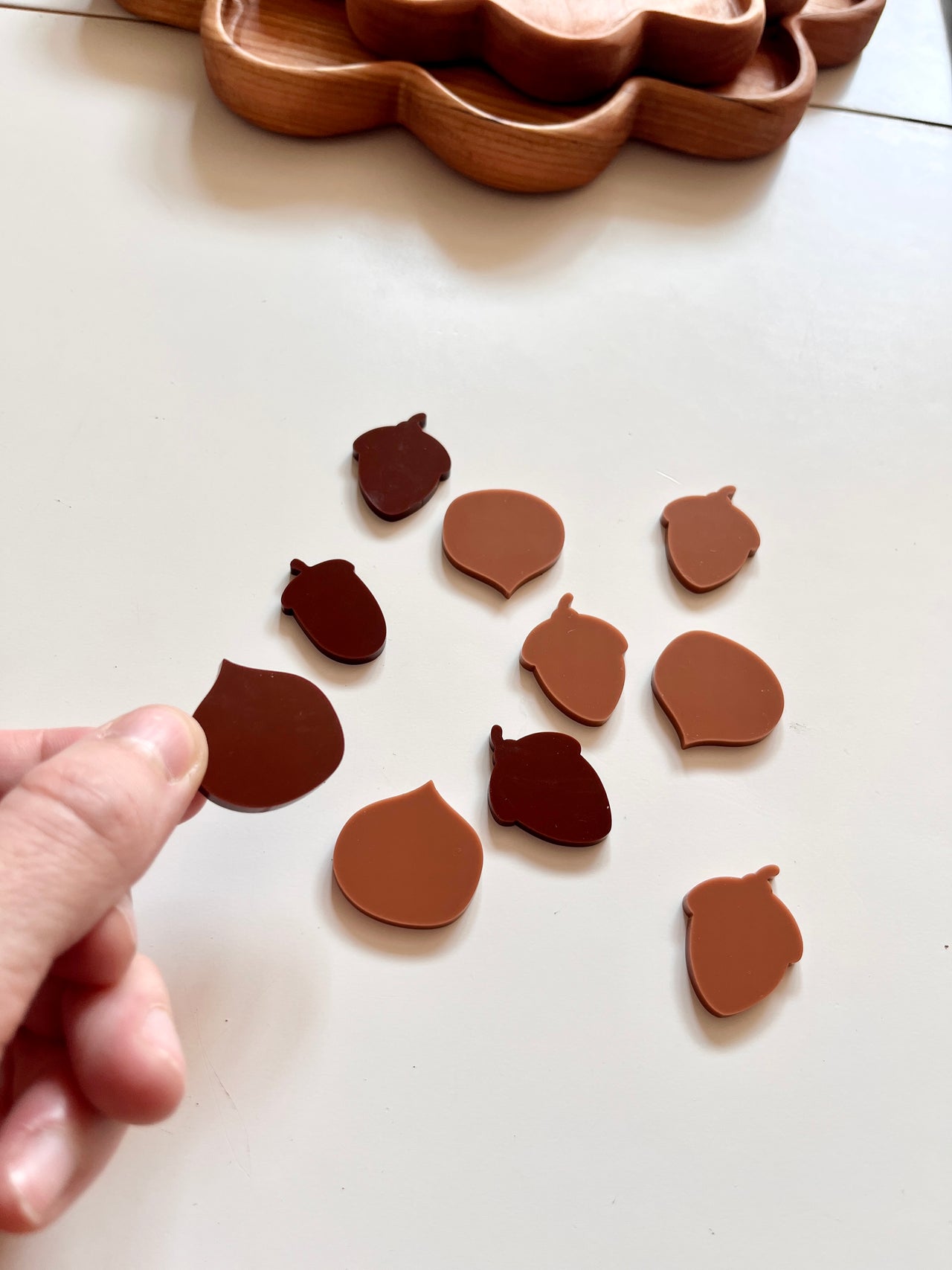 Little Dry Erasables -  Mini Acorns and Walnuts