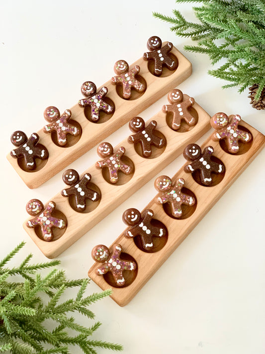 Gingerbread Resin Loose Parts, Set of 5