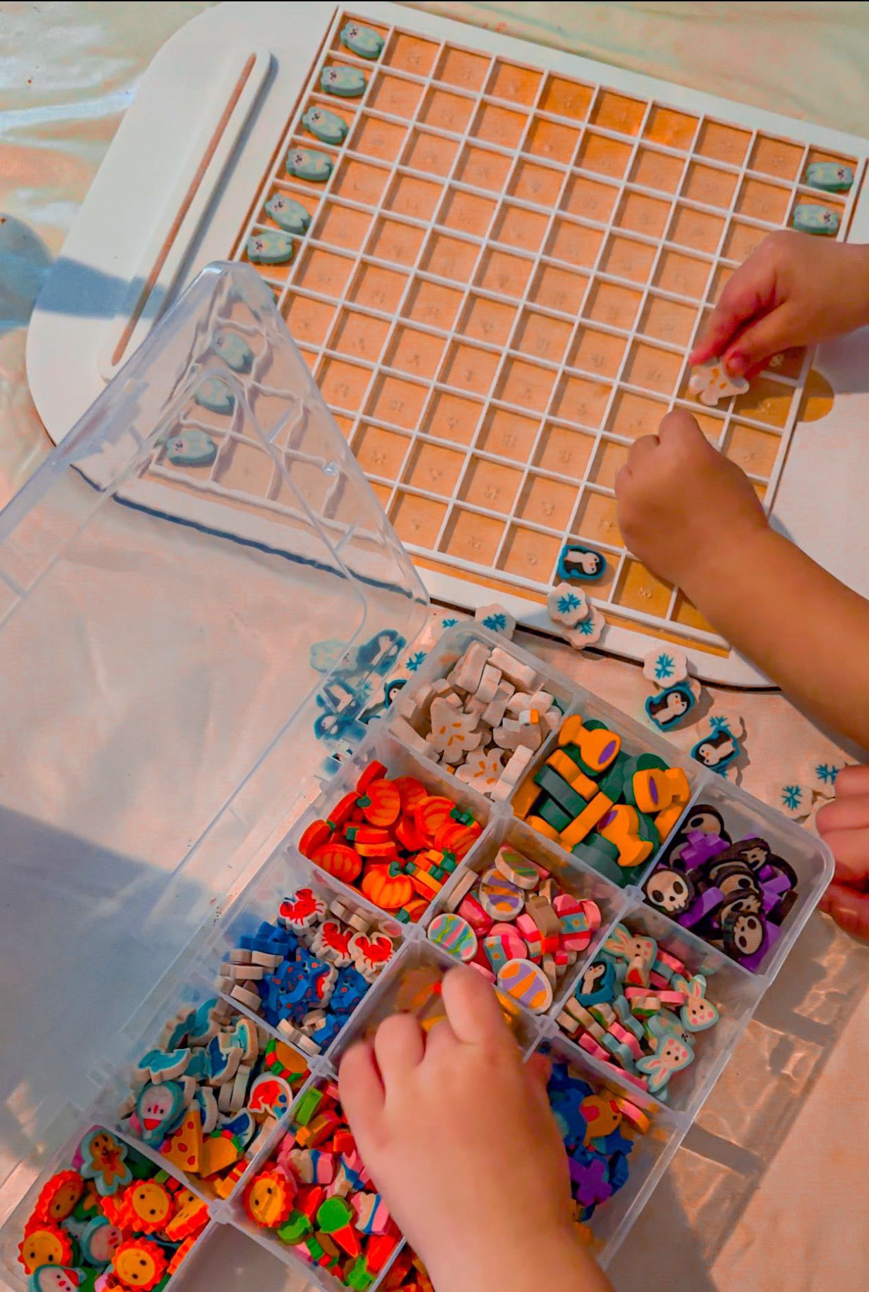 Laser Cut Acrylic 100 Frame Hundred Sorting Board Sensory Tray