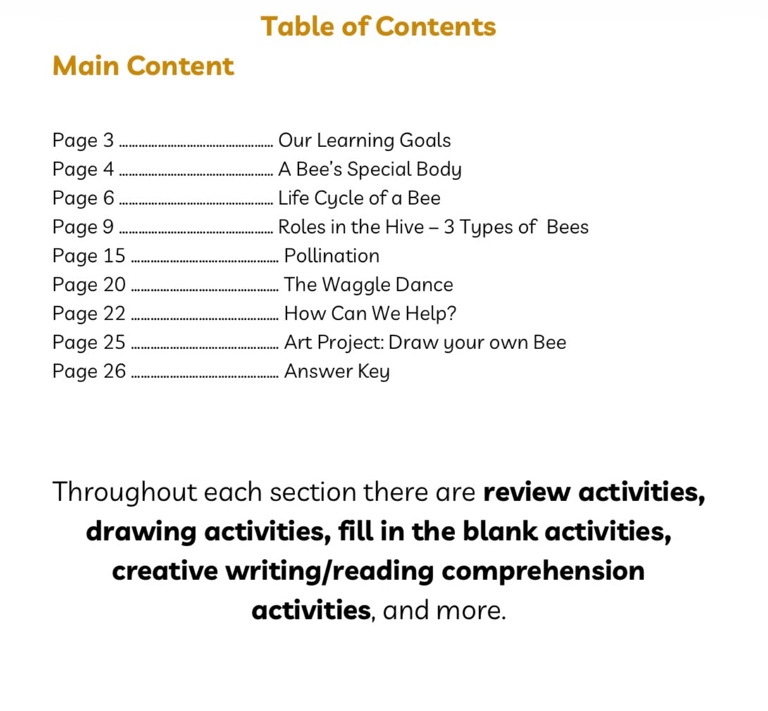 Digital Download | Bees Unit Study
