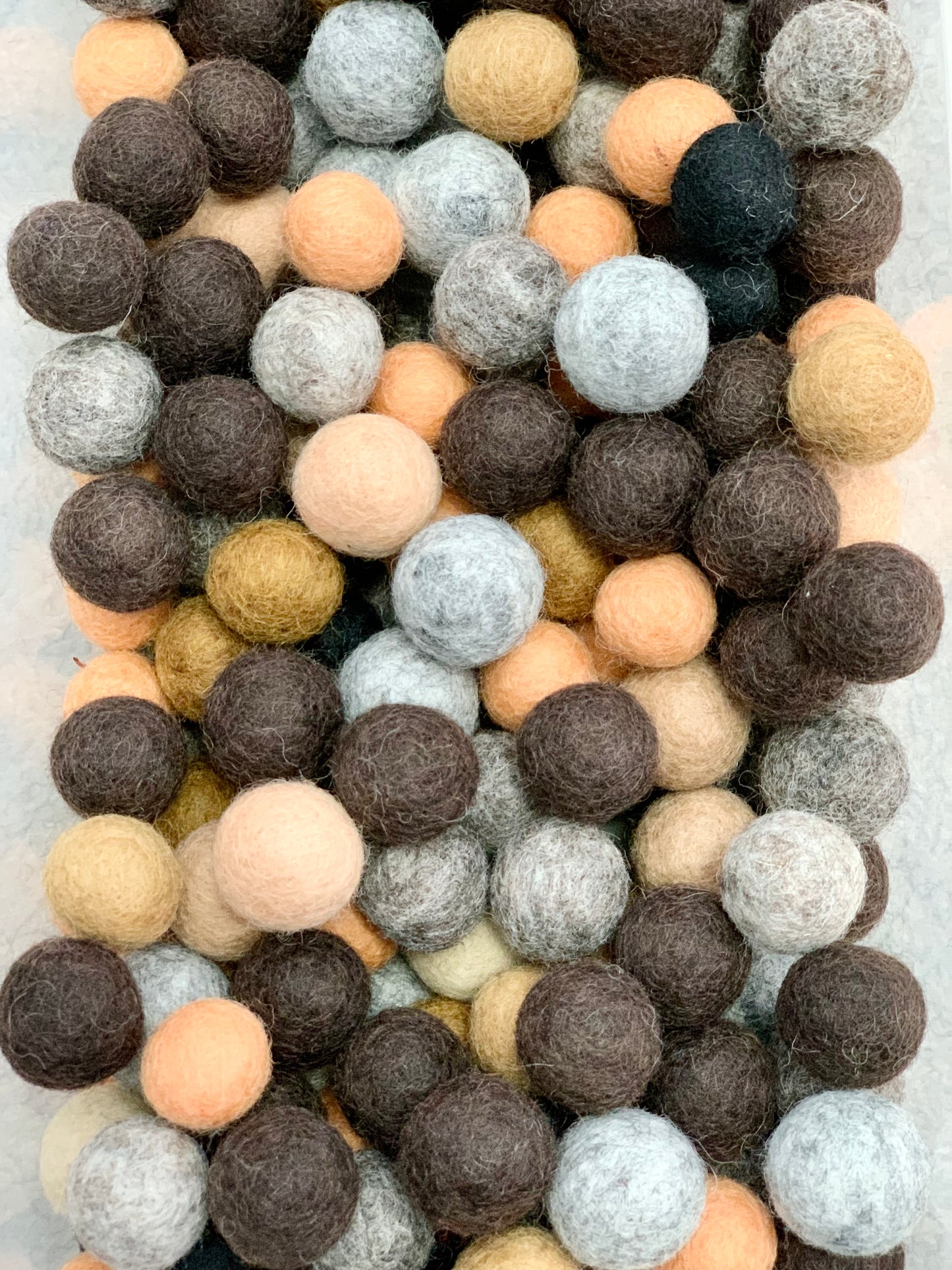 Felt Balls - Earth & Neutrals