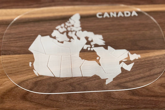 Ready to Ship, Canada Map Acrylic