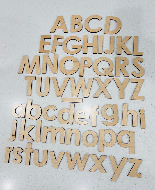 Ready to Ship Offcut Alphabet Upper and Lowercase Set