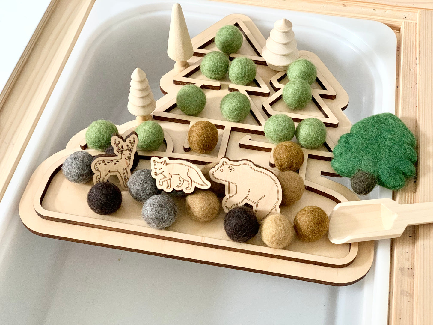 Fillable Woodland Play Tray Flisat Insert