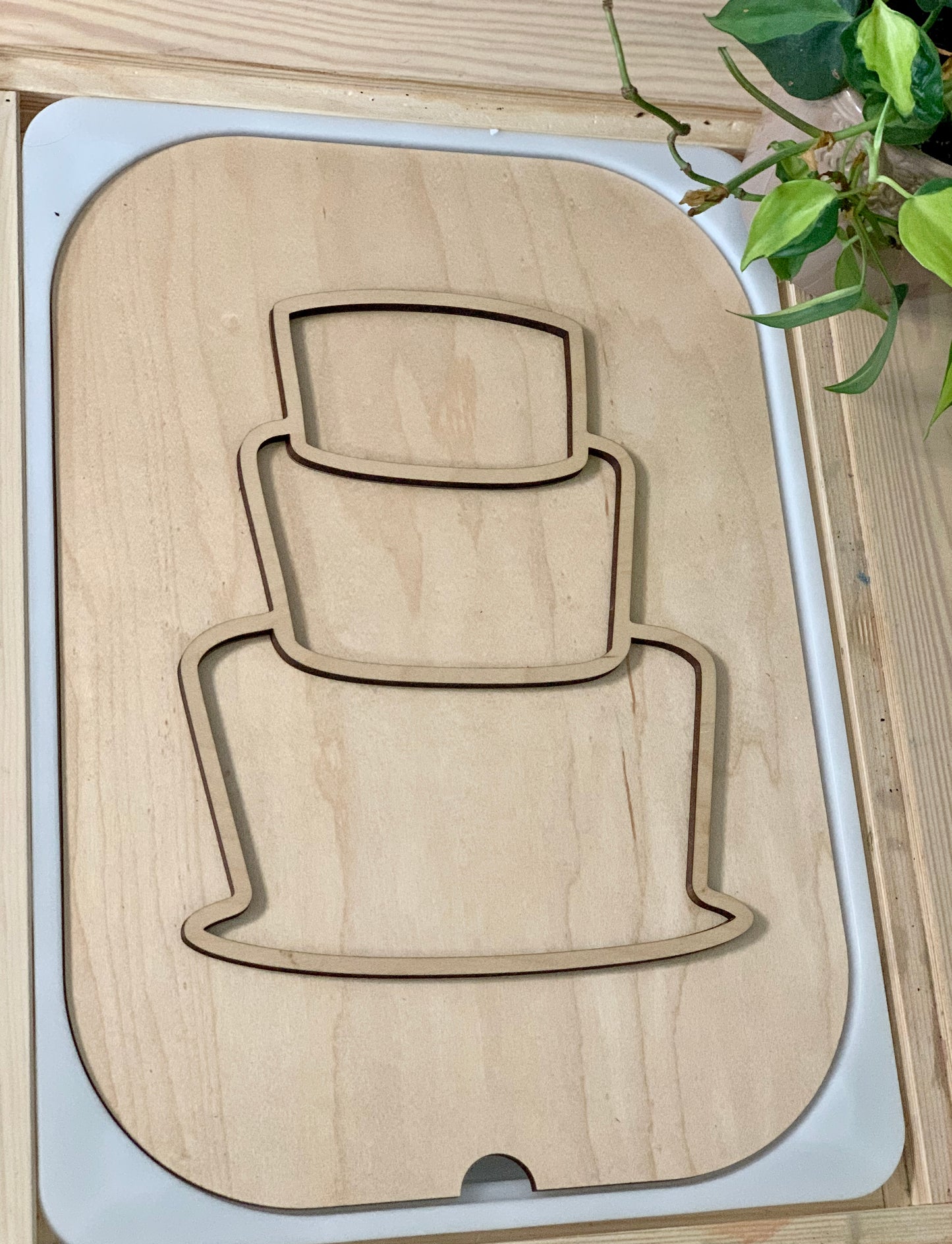 Fillable Cake Flisat Table Top Insert