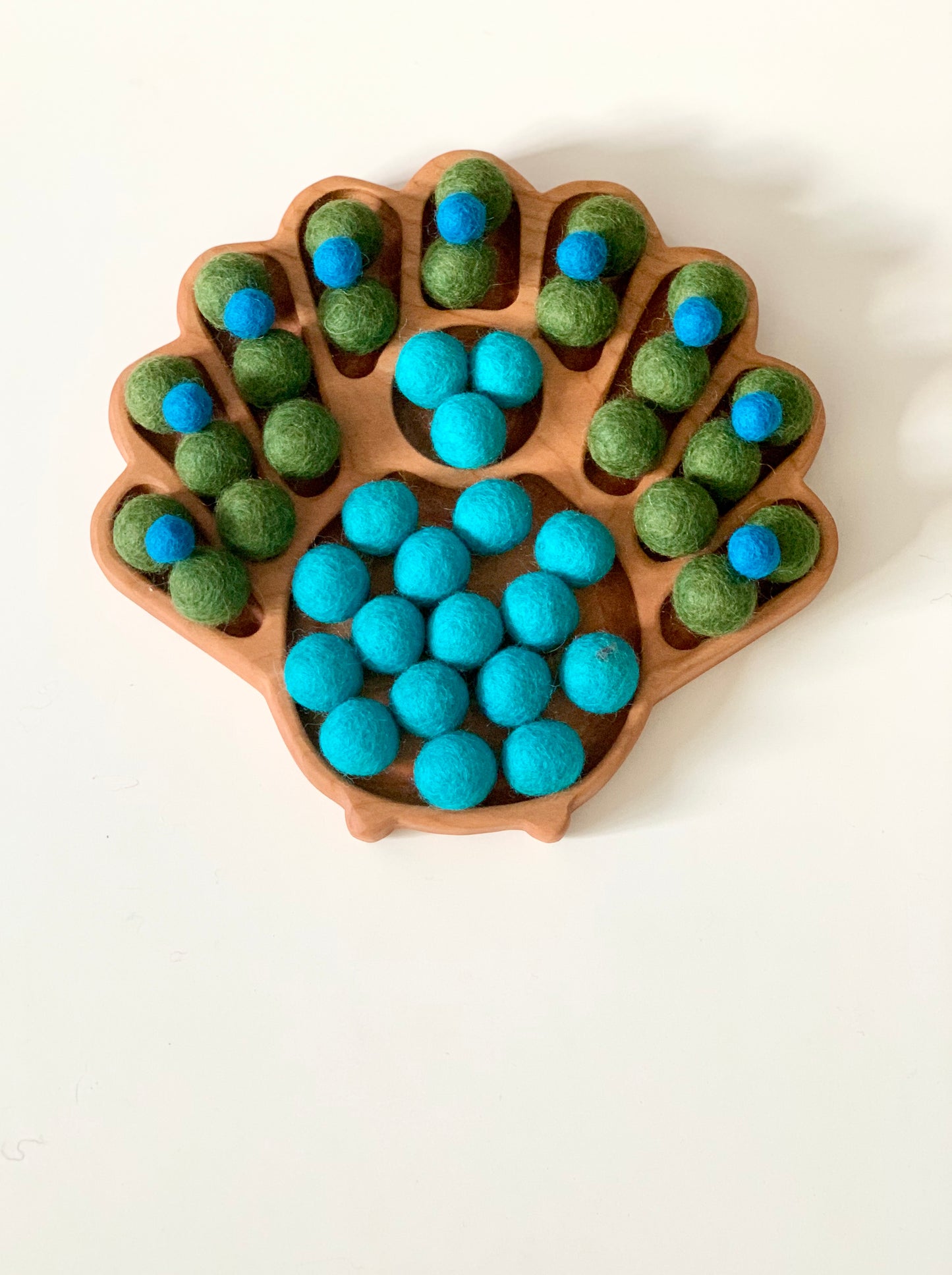 Turkey / Peacock Plate / Sensory Tray