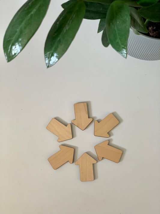 Set of 7 Arrow Loose Parts