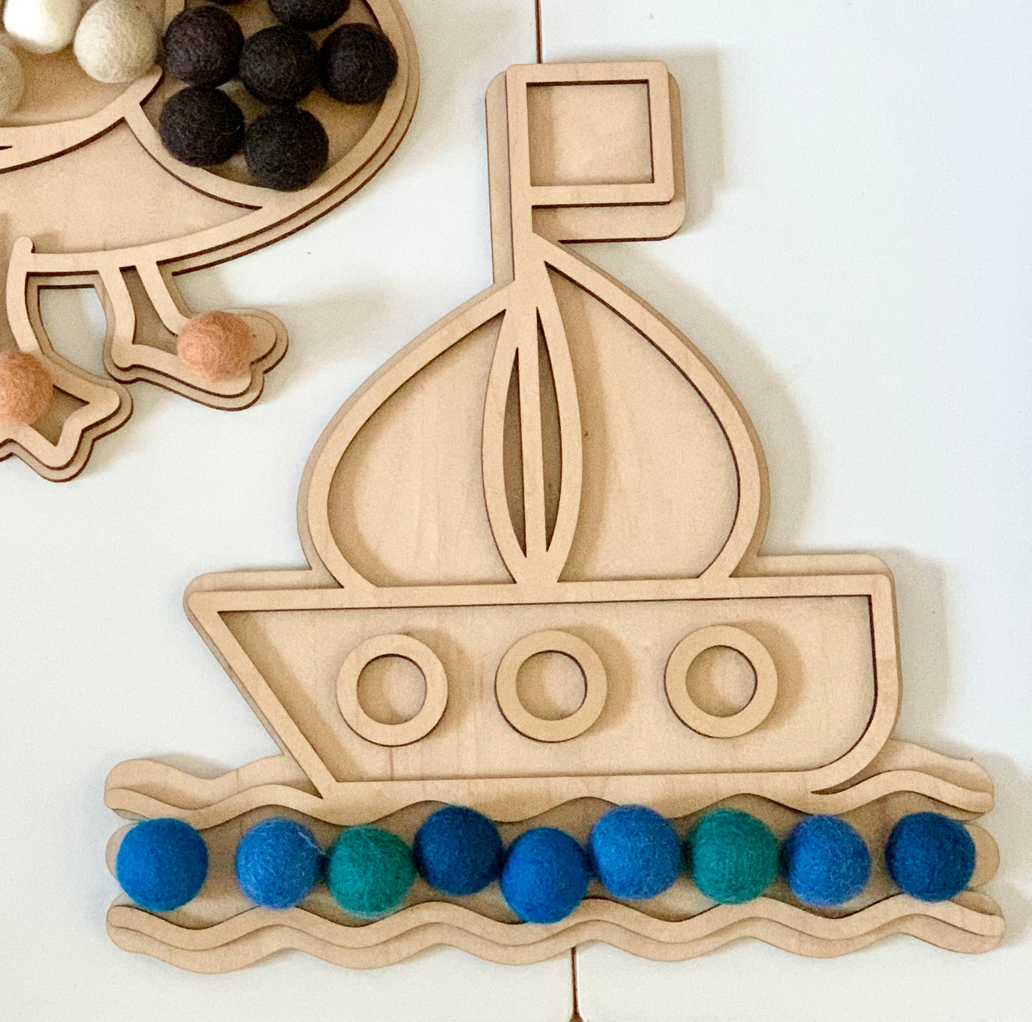 Fillable Boat / Ship Play Tray