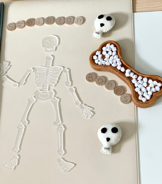Little Dry Erasables — Build a Skeleton Puzzle / Bones Loose Parts