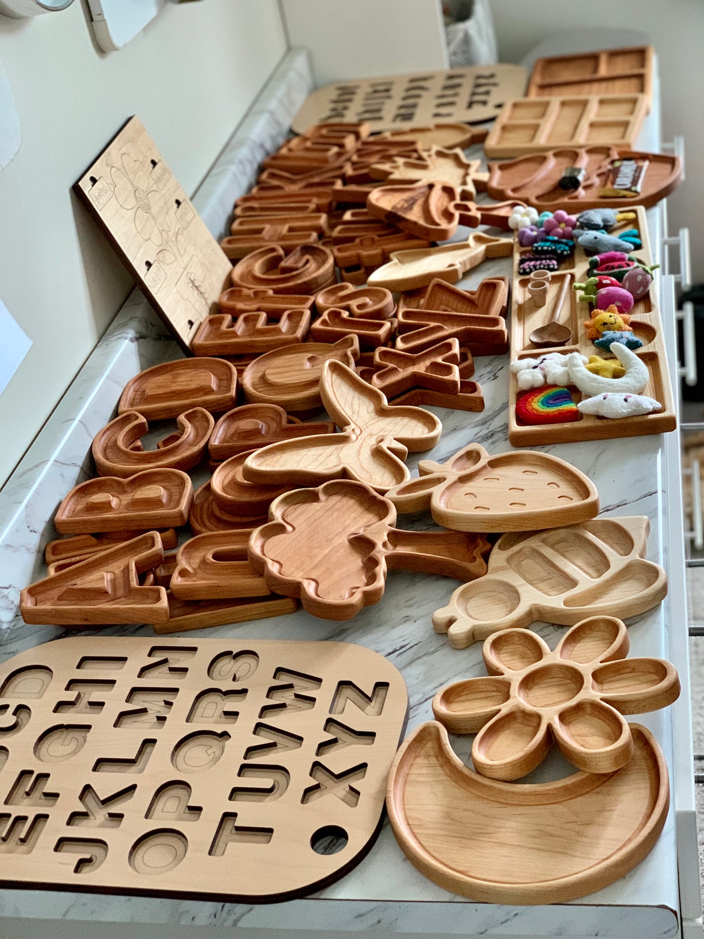 Alphabet Plate / Letter Sensory Trays