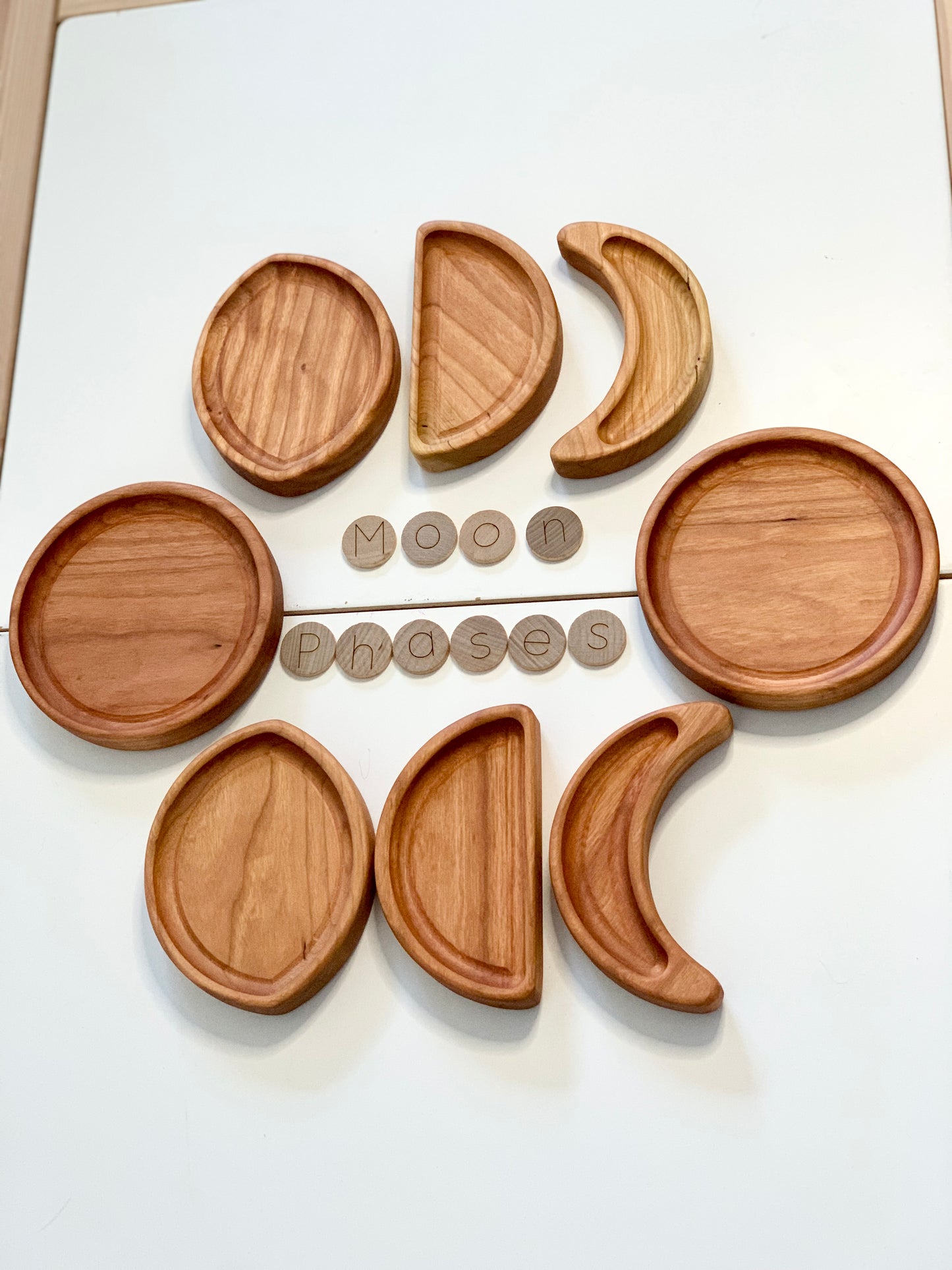 Moon Phase Tinker Tray Sensory Plates