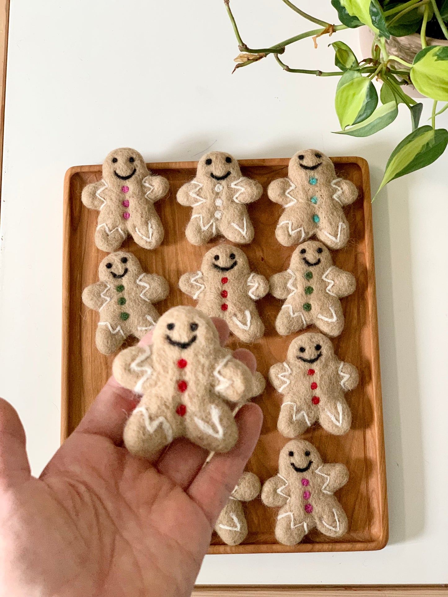 One Felt Gingerbread Person