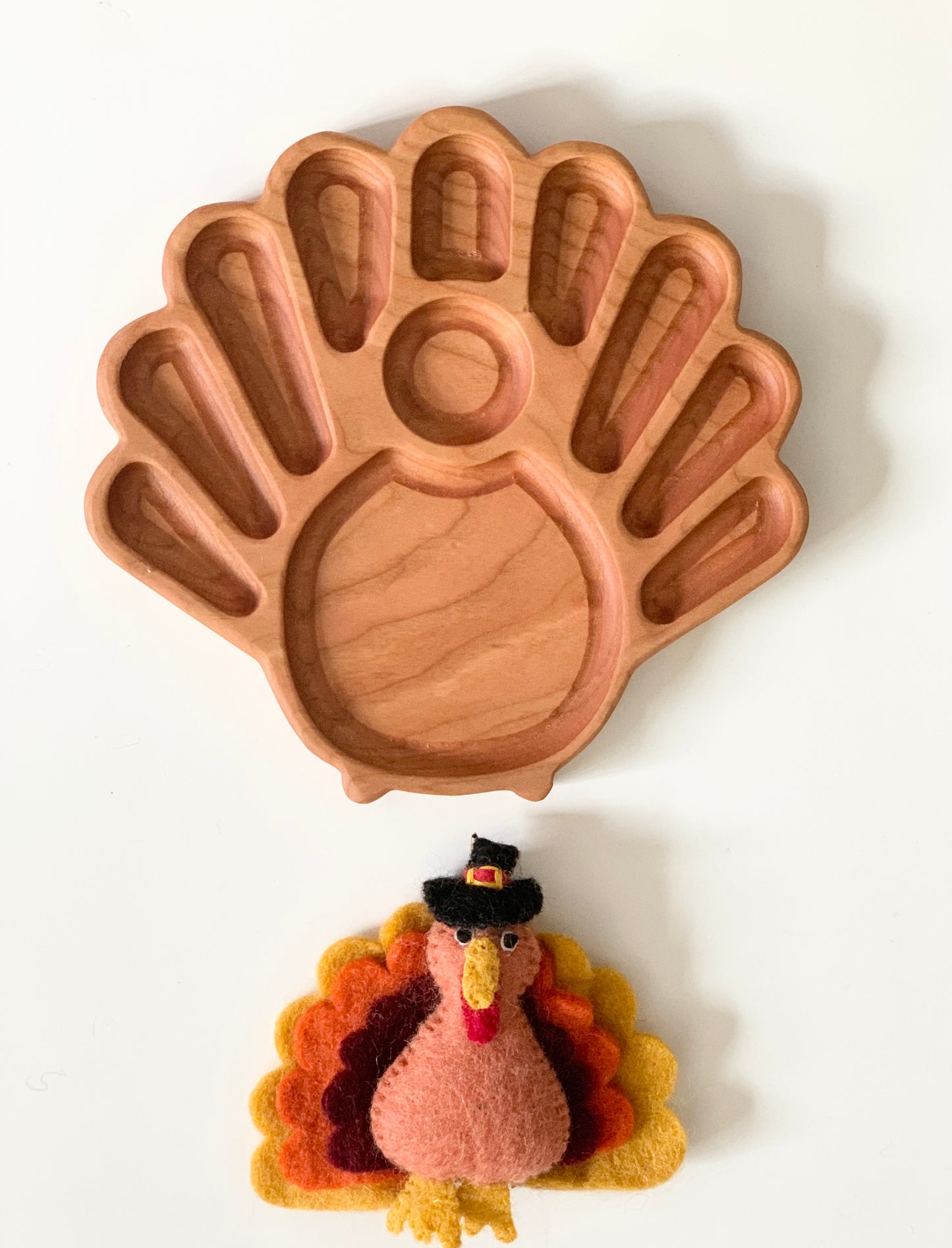 Turkey / Peacock Plate / Sensory Tray