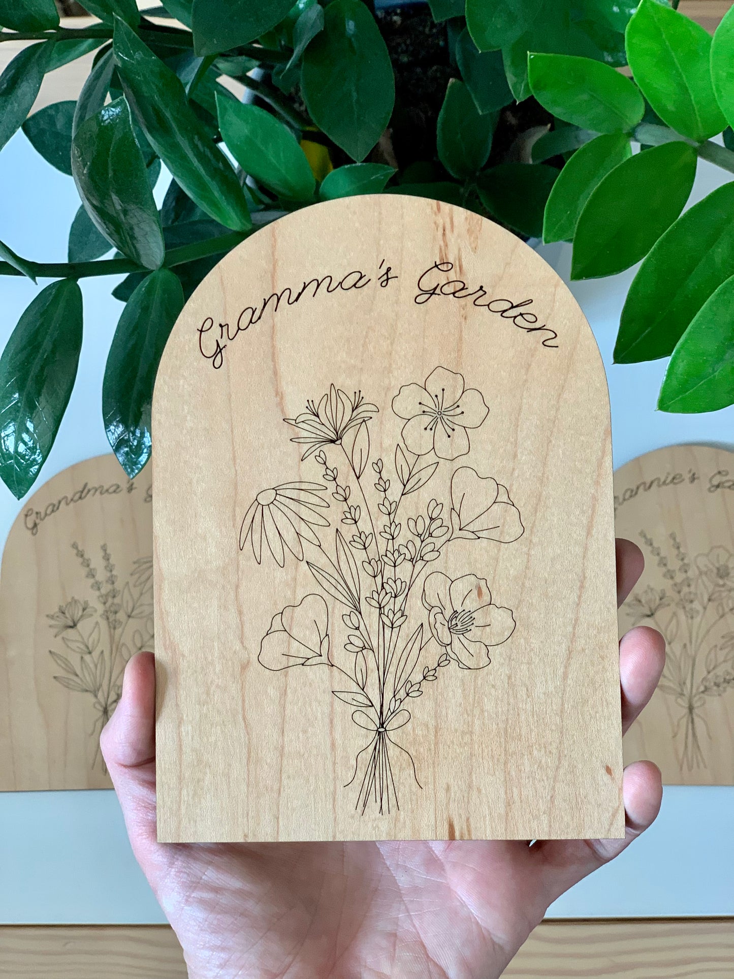 Personalized Garden, Birth Month Garden, Grandma’s Garden, Mom’s Garden Plaque