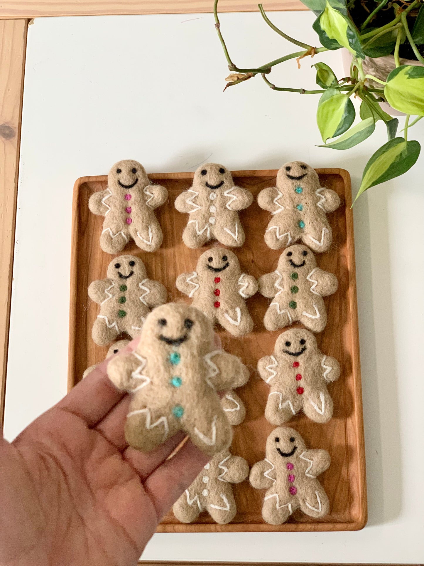 One Felt Gingerbread Person