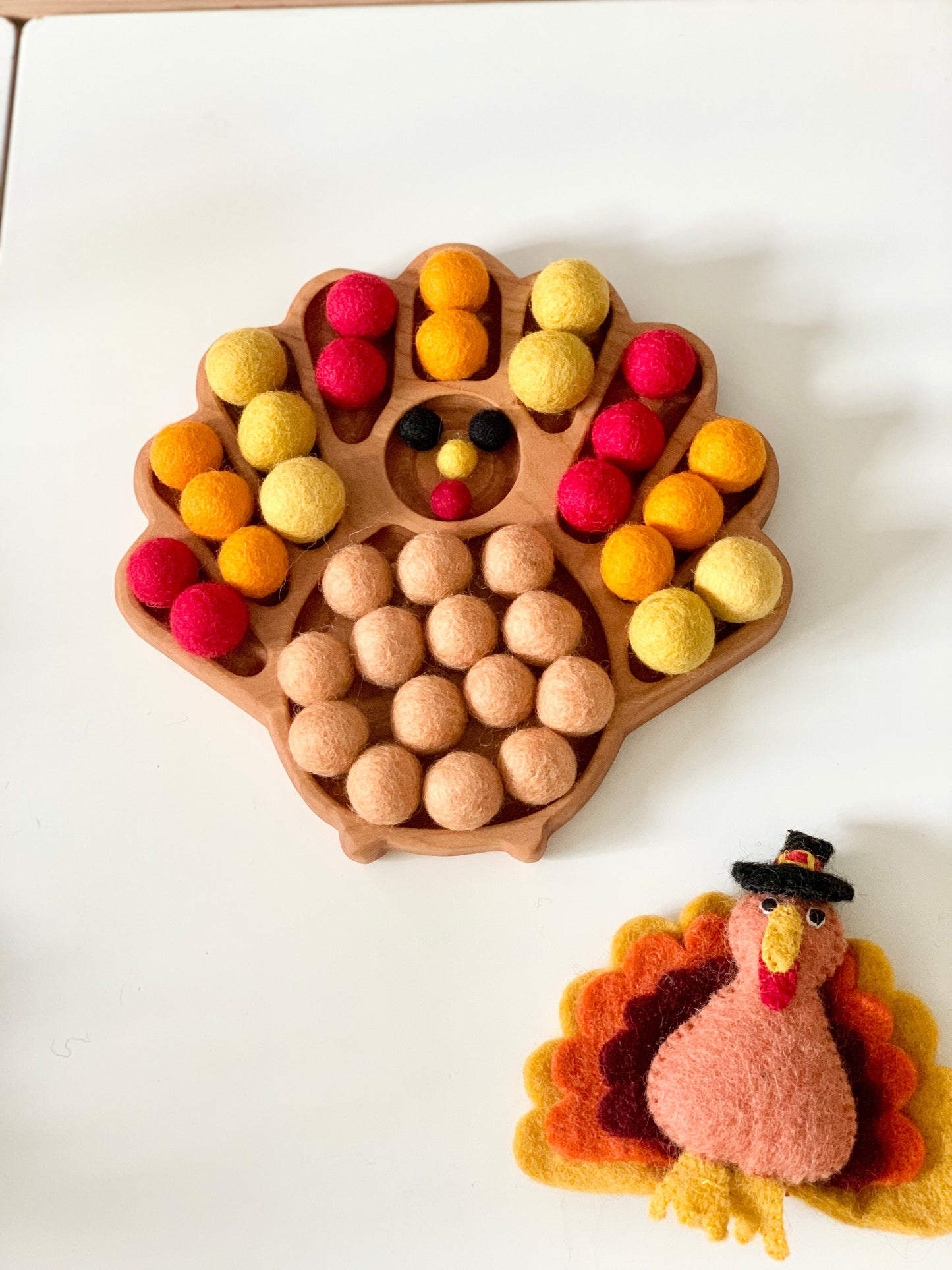 Turkey / Peacock Plate / Sensory Tray