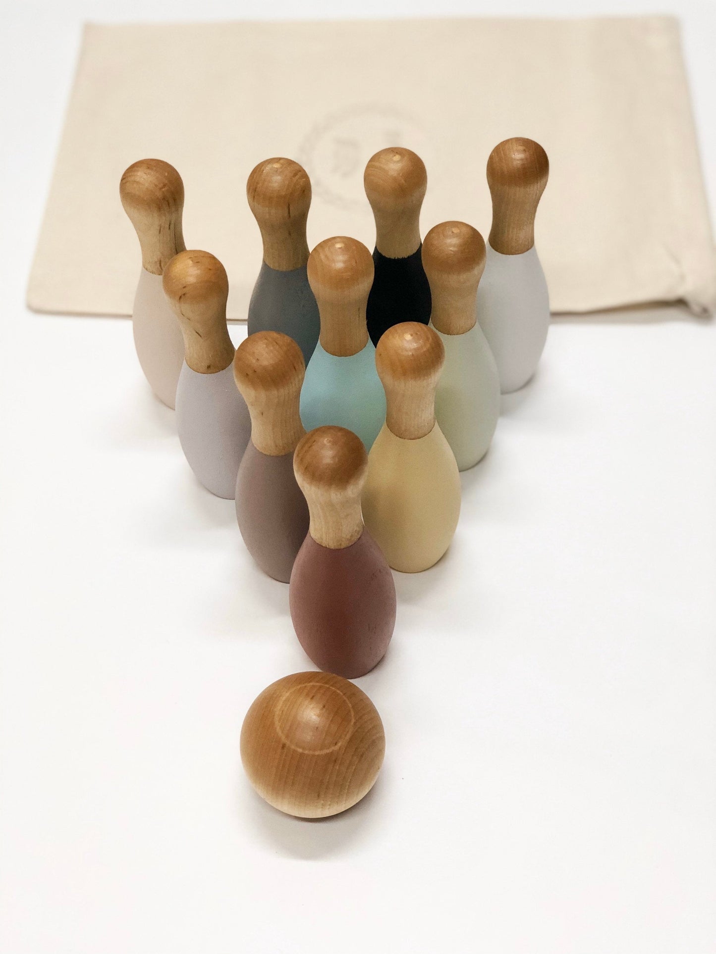 Wood Bowling Set - 10 Piece