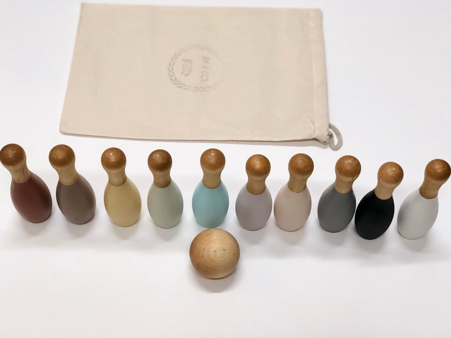 Wood Bowling Set - 10 Piece