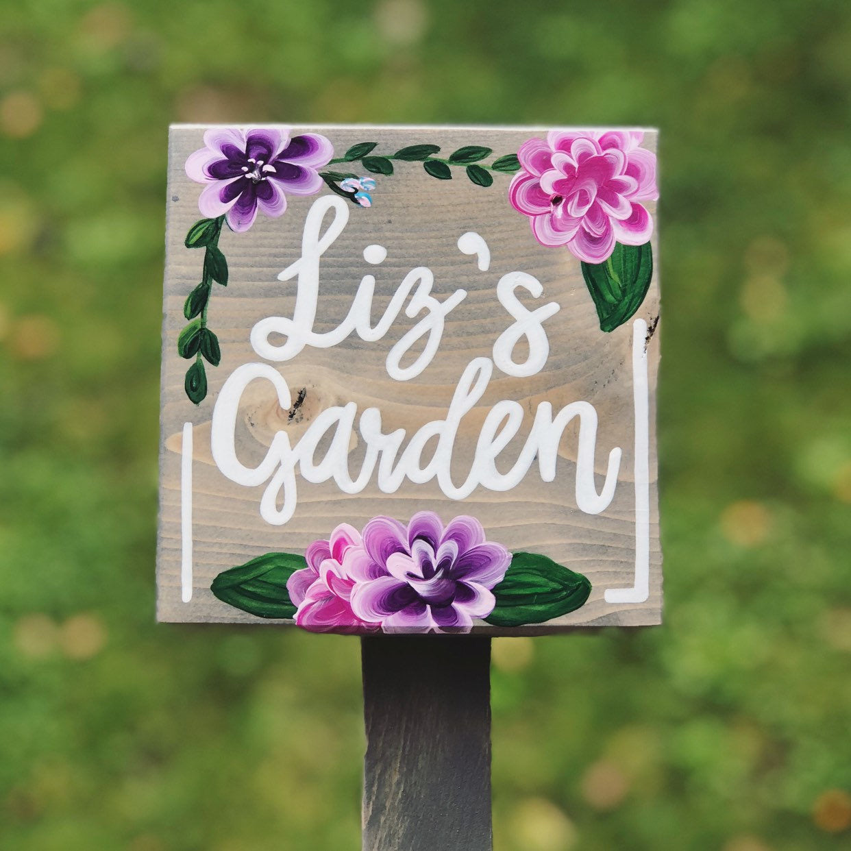 Square Garden Sign