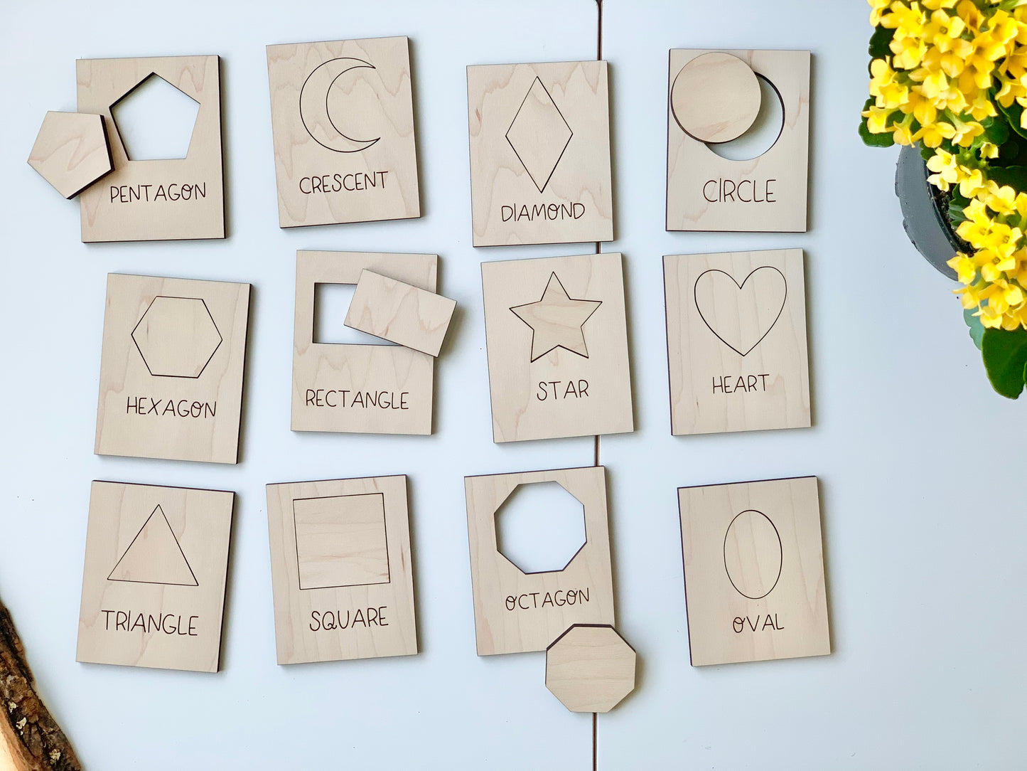 Shape Puzzle Flash Cards, Shape Finders