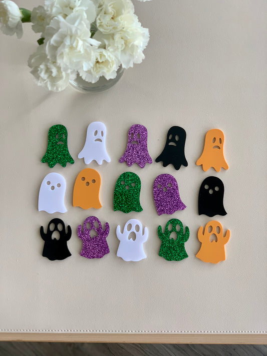 Halloween Ghosts Acrylic Shapes / Loose Parts