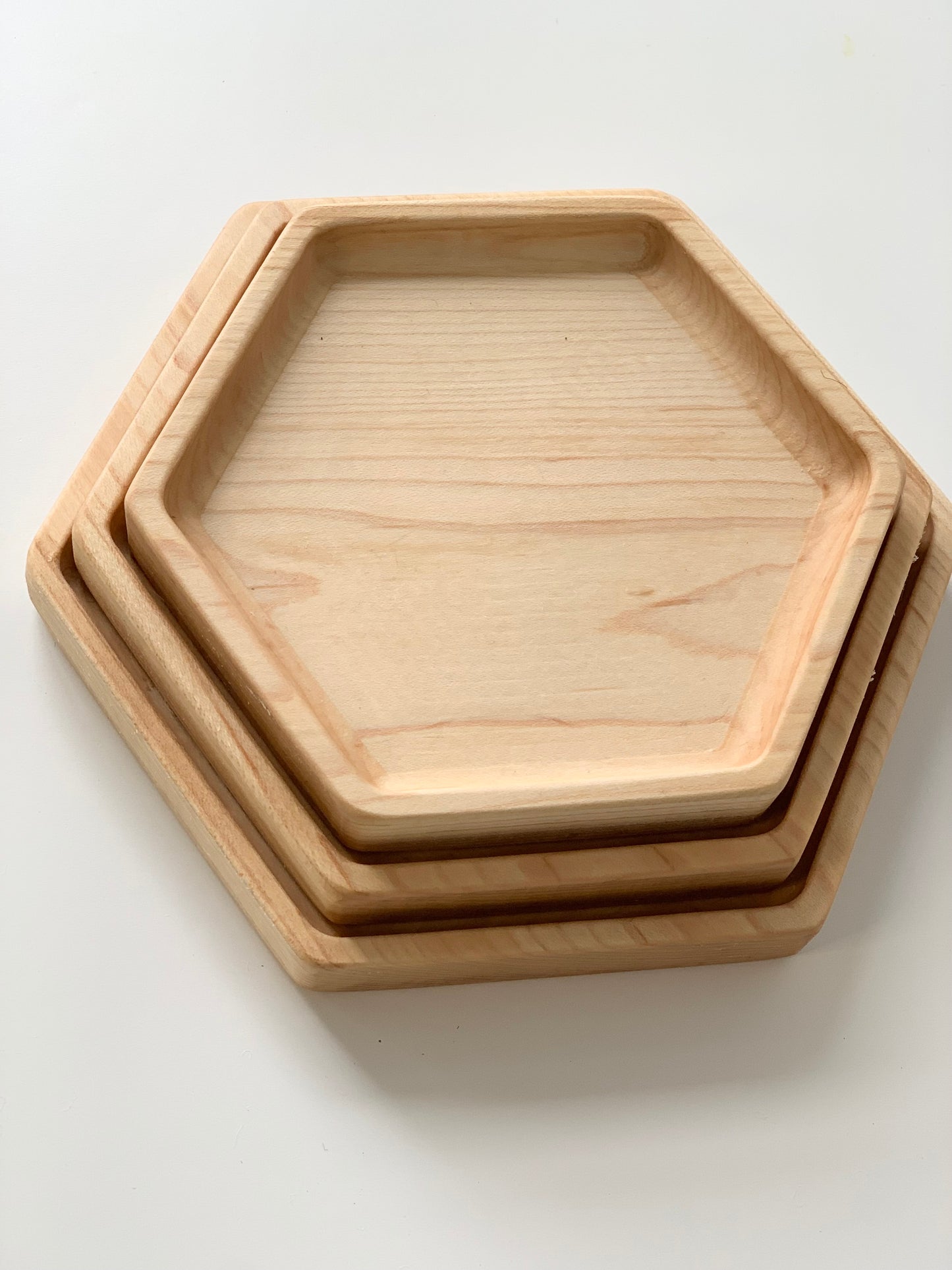 Nesting Hexagon Plates/Sensory Trays