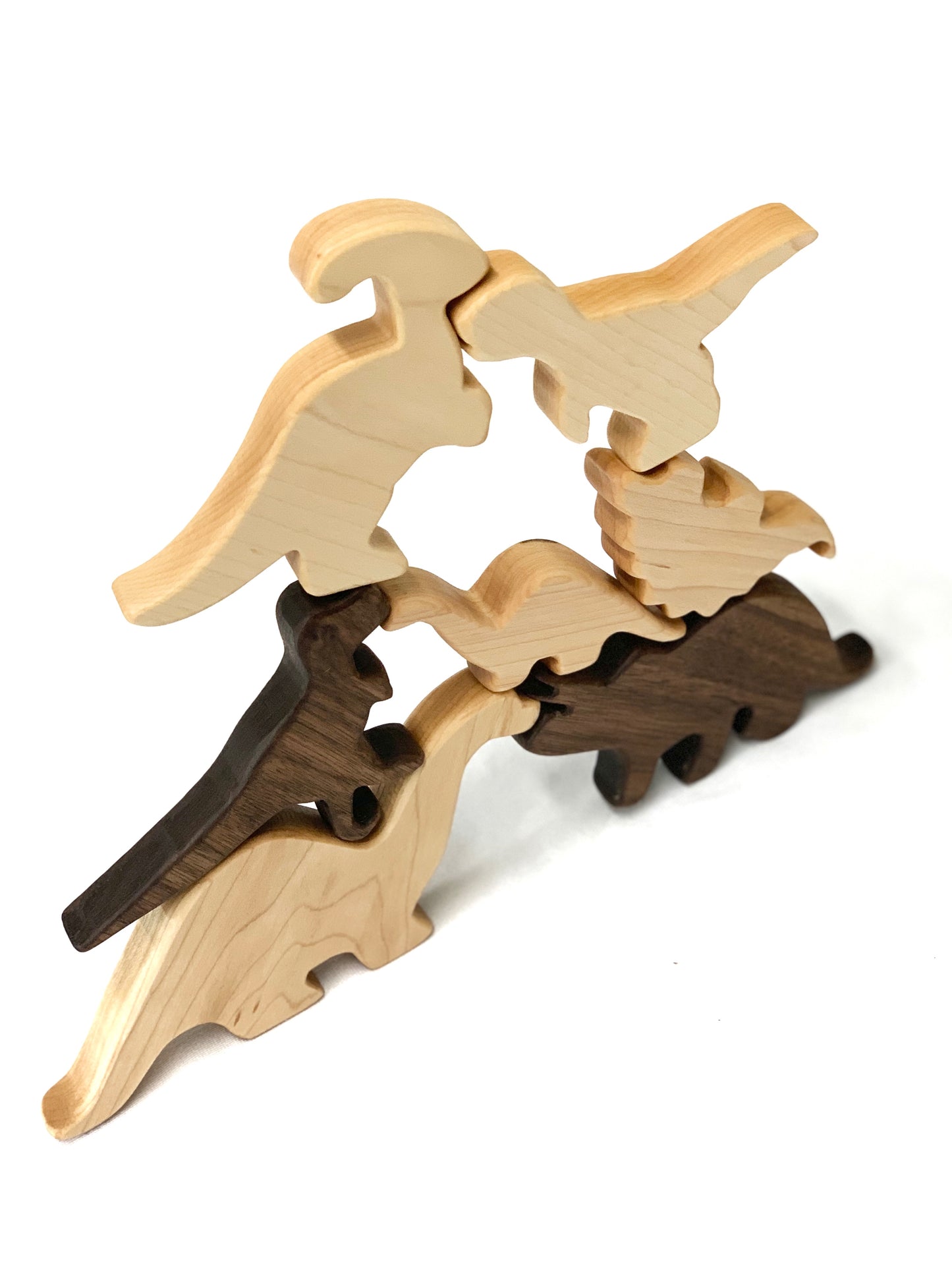 Dinosaur Animal Wood Toy Figurines