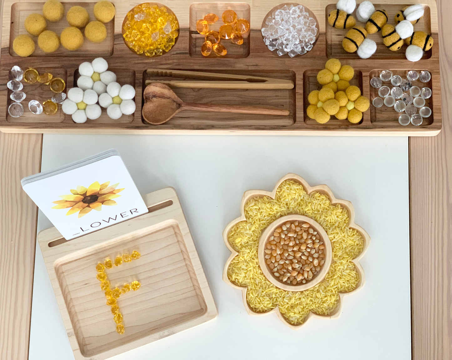 Sunflower Plate / Sensory Tray