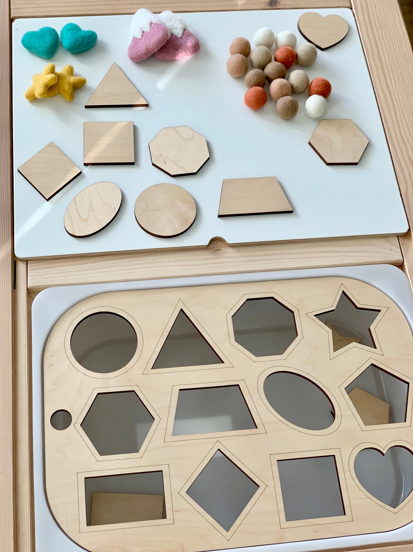 Shape Sorter Flisat Table Top Insert