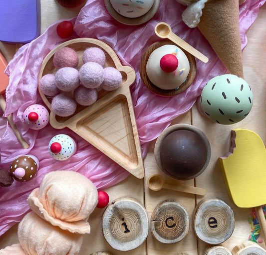 Ice Cream Plate / Sensory Tray